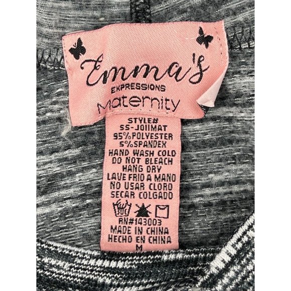 Emma's Expressions Maternity Women's Gray Hooded Sweatshirt Hoodie Size Medium - Picture 7 of 11